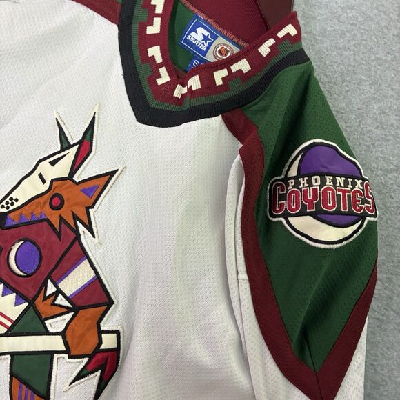 Vintage 90s Jeremy Roenick Phoenix Coyotes Starter NHL Jersey Men’s S/M Kachina - Picture 4 of 13